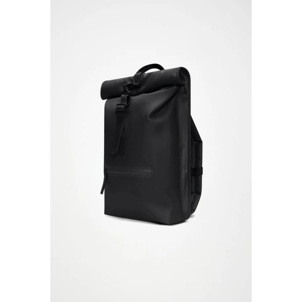 Σακίδιο Πλάτης Rains Rolltop Rucksack 13320-01 Black για Laptop 16''
