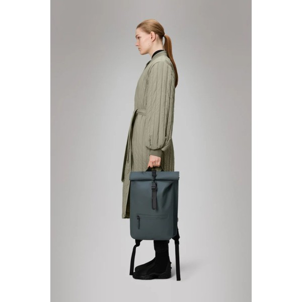 Σακίδιο Πλάτης Rains Rolltop Rucksack 13320-124 για Laptop 16'' Lagoon Σακίδιο Πλάτης Rains Rolltop Rucksack 13320-124 για Laptop 16'' Lagoon