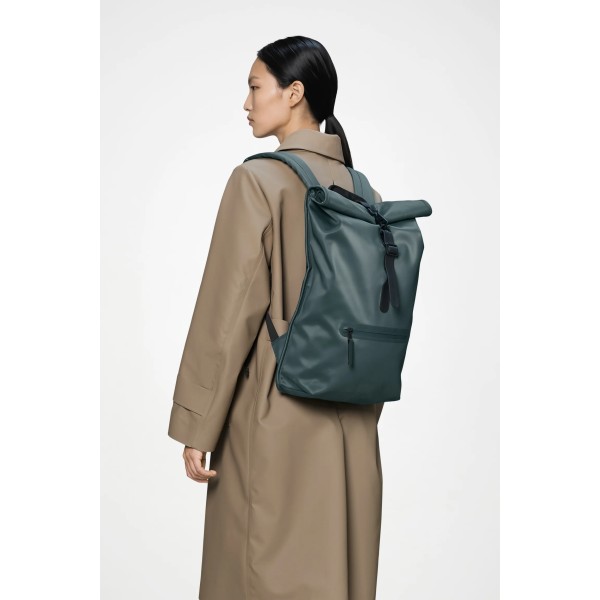 Σακίδιο Πλάτης Rains Rolltop Rucksack 13320-175 Laptop 16'' Mystique