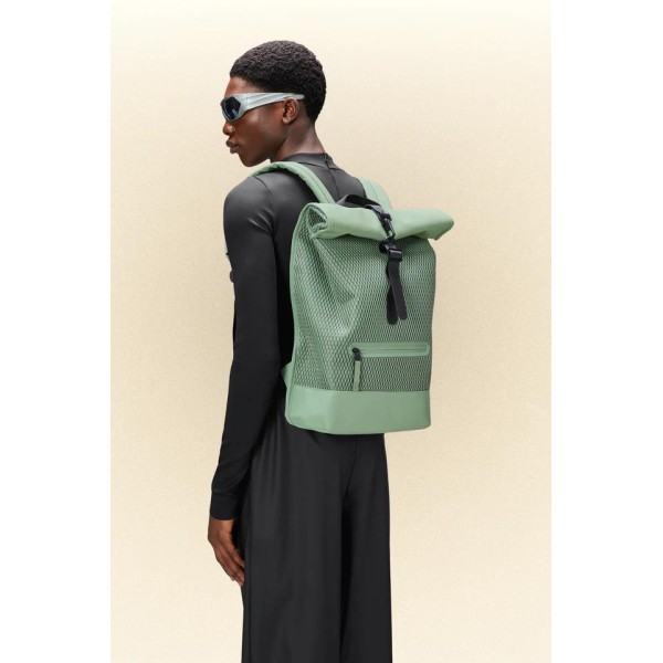 Σακίδιο Πλάτης Rains Rolltop Rucksack 1334-06 Haze για Laptop 15'' ΣΑΚΙΔΙΑ ΠΛΑΤΗΣ