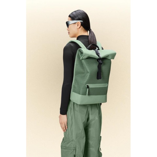 Σακίδιο Πλάτης Rains Rolltop Rucksack 1334-06 Haze για Laptop 15'' ΣΑΚΙΔΙΑ ΠΛΑΤΗΣ