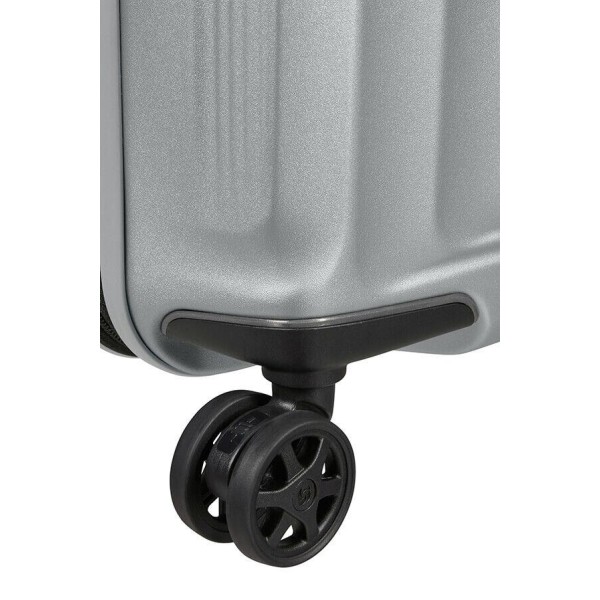 Βαλίτσα Καμπίνας Σκληρή Samsonite Nuon Spinner 55cm 134399-4052 Matt Silver