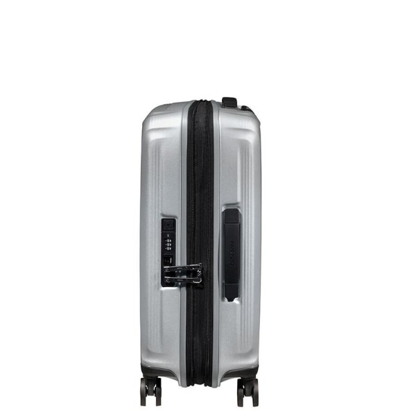 Βαλίτσα Καμπίνας Σκληρή Samsonite Nuon Spinner 55cm 134399-4052 Matt Silver