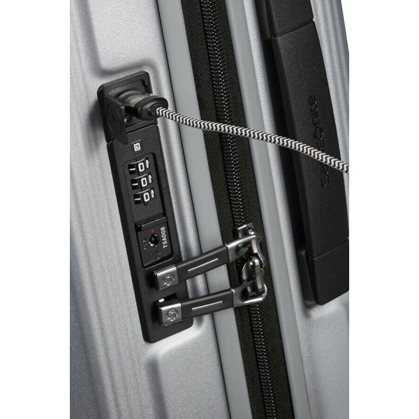 Βαλίτσα Καμπίνας Σκληρή Samsonite Nuon Spinner 55cm 134399-4052 Matt Silver