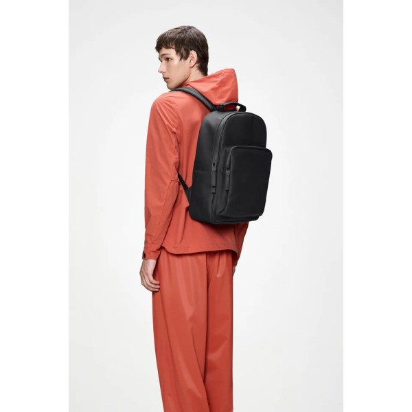 Σακίδιο Πλάτης Αδιάβροχο Rains Book Daypack 1368-01 για Laptop 15 '' Black