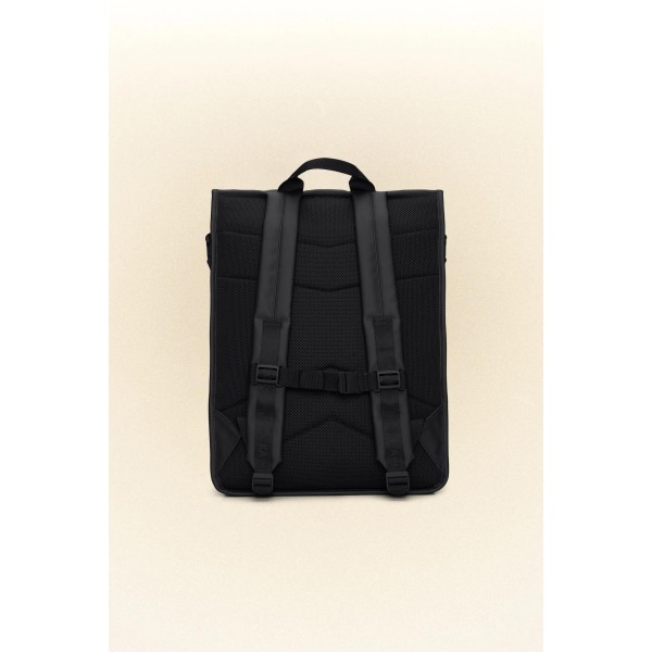 Σακίδιο Πλάτης Rains Trail Rolltop Backpack 1432-01 Black για Laptop 15'' ΣΑΚΙΔΙΑ ΠΛΑΤΗΣ