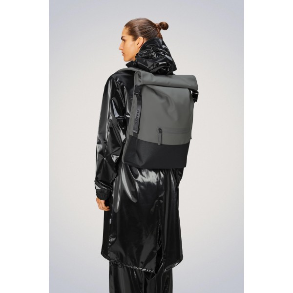 Σακίδιο Πλάτης Rains Trail Rolltop Backpack 14320-13 για Laptop 15'' Grey
