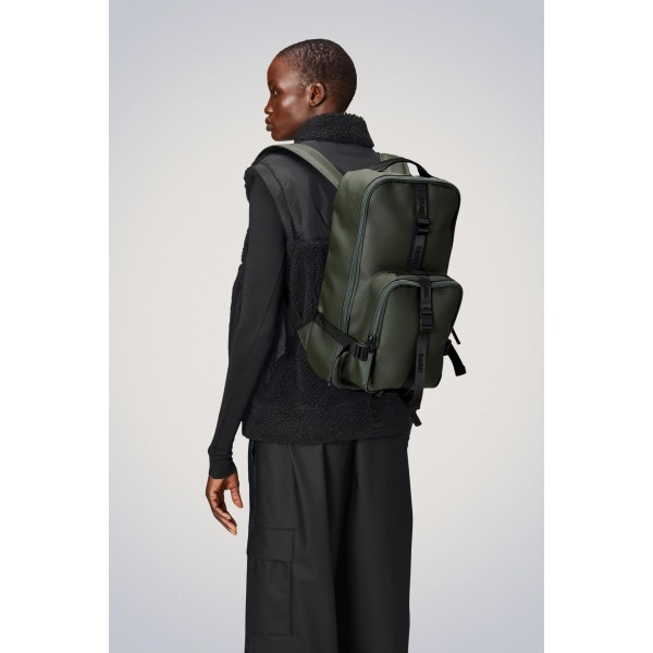 Σακίδιο Πλάτης Αδιάβροχο Rains Trail Rucksack 1435-03 Laptop 15'' Green ΣΑΚΙΔΙΑ ΠΛΑΤΗΣ