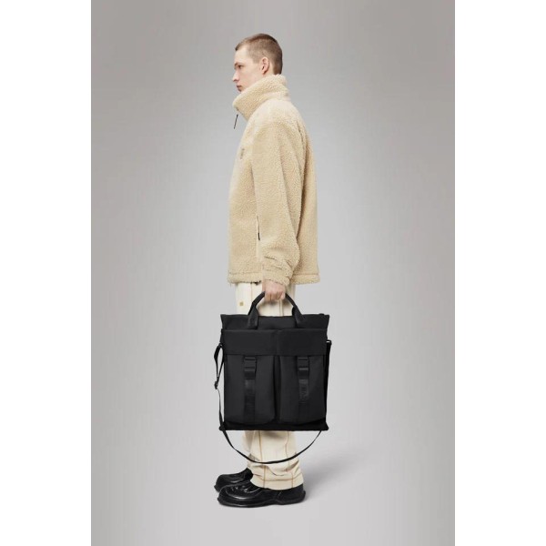 Τσάντα Rains Trail Tote Bag 1436-01 Black ΤΣΑΝΤΕΣ & ΠΟΡΤΟΦΟΛΙΑ