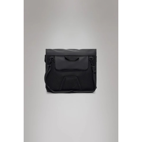 Τσάντα Ώμου Αδιάβροχη Rains Trail Rolltop Messenger 1449-01 Black για Laptop 16' Black ΤΣΑΝΤΕΣ & ΠΟΡΤΟΦΟΛΙΑ