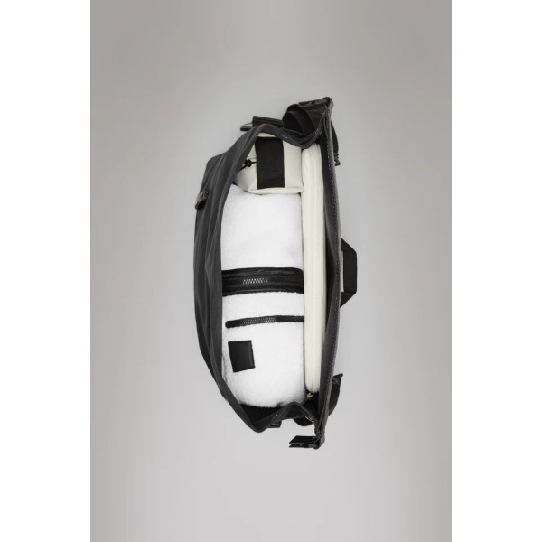 Τσάντα Ώμου Αδιάβροχη Rains Trail Rolltop Messenger 1449-01 Black για Laptop 16' Black ΤΣΑΝΤΕΣ & ΠΟΡΤΟΦΟΛΙΑ