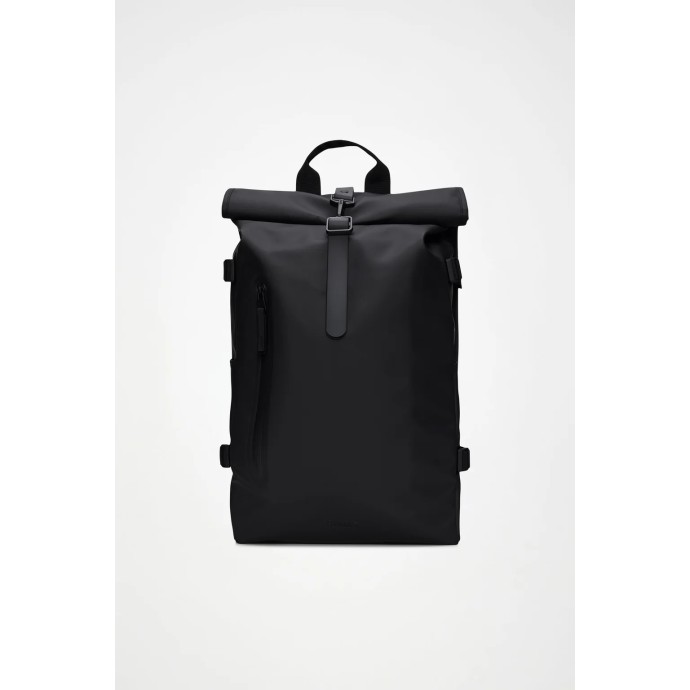 Σακίδιο Πλάτης Rains Rolltop Rucksack Large 1459-01 Black για Laptop 16'' ΣΑΚΙΔΙΑ ΠΛΑΤΗΣ