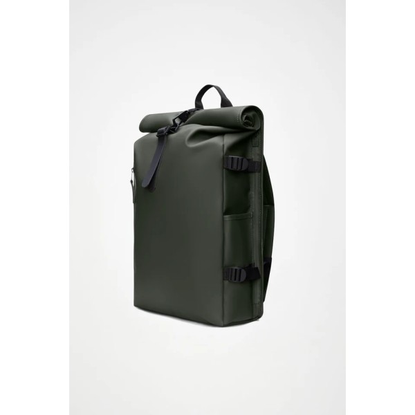 Σακίδιο Πλάτης Rains Rolltop Rucksack Large 14590-03 Green για Laptop 16'' Σακίδιο Πλάτης Rains Rolltop Rucksack Large 14590-03 Green για Laptop 16''