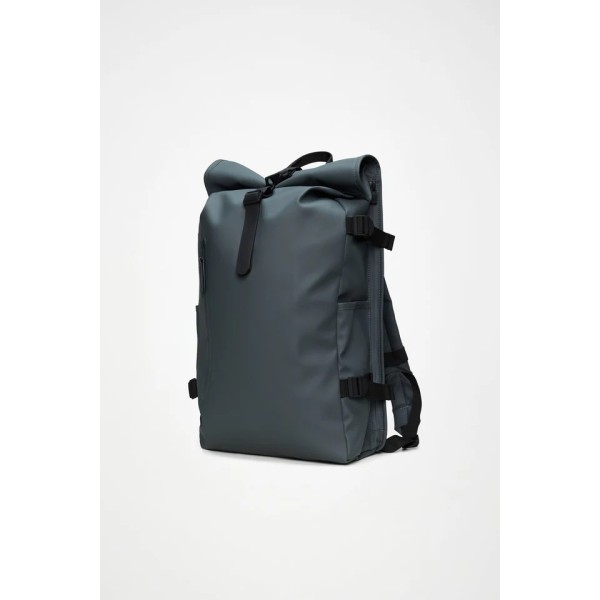 Σακίδιο Πλάτης Rains Rolltop Rucksack Large 14590-153 για Laptop 16'' Dark Grey