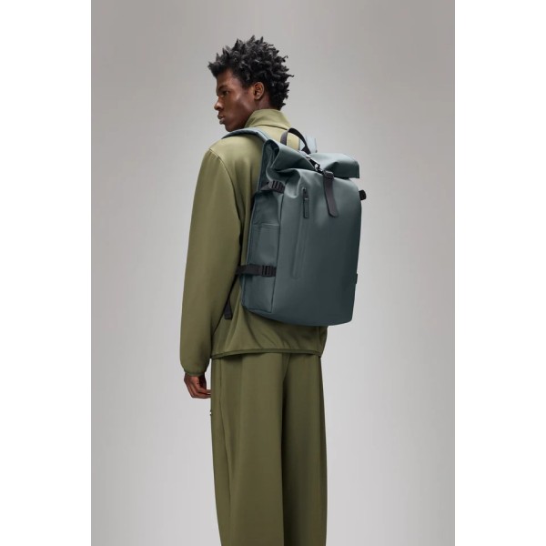Σακίδιο Πλάτης Rains Rolltop Rucksack Large 14590-172 για Laptop 16'' Blue Dusk Σακίδιο Πλάτης Rains Rolltop Rucksack Large 14590-172 για Laptop 16'' Blue Dusk