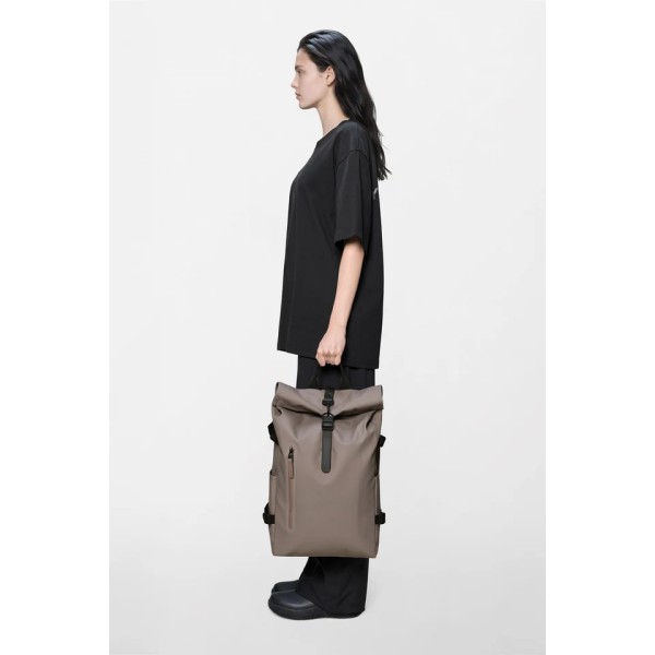 Σακίδιο Πλάτης Rains Rolltop Rucksack Large 14590-47 Navy για Laptop 16'' Cinder