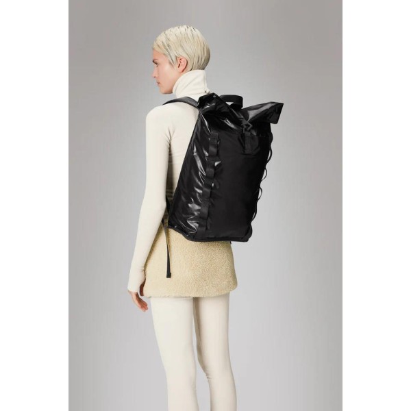 Σακίδιο Πλάτης Rains Sibu Rolltop Rucksack 1477-01 Black για Laptop 13'' ΣΑΚΙΔΙΑ ΠΛΑΤΗΣ