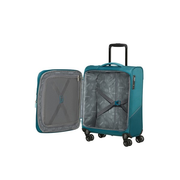 Βαλίτσα Καμπίνας Επεκτεινόμενη American Tourister Summerride Spinner 55cm 149498-2774 Tottaly Teal