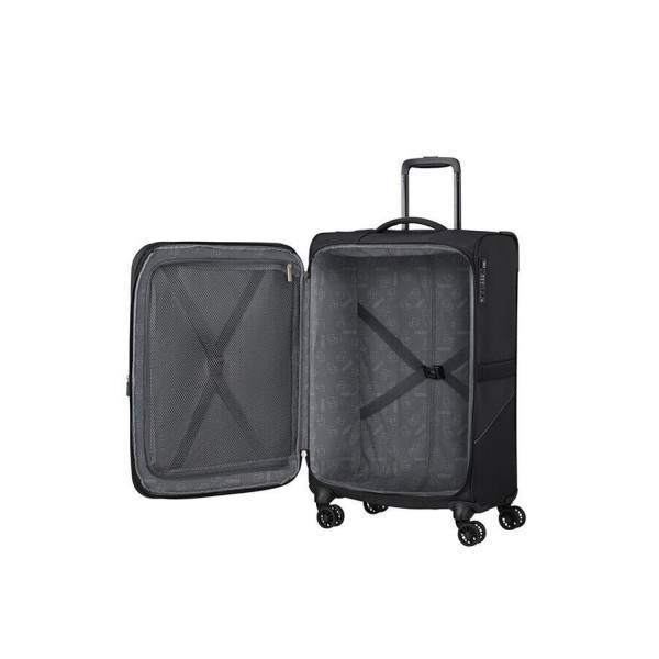 Βαλίτσα Μεσαία Μαλακή American Tourister Summerride Spinner 69cm 149499-1041 Black