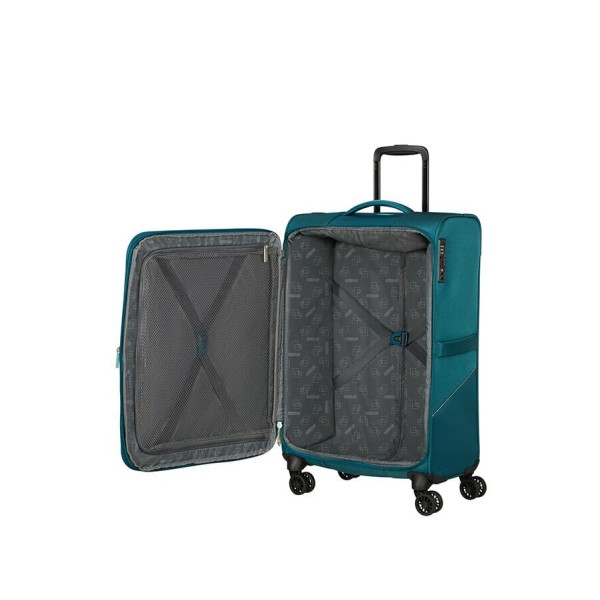 Βαλίτσα Μεσαία Μαλακή American Tourister Summerride Spinner 69cm 149499-2774 Totally Teal