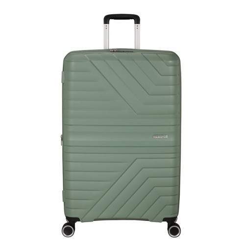 Βαλίτσα Μεγάλη Σκληρή Επεκτεινόμενη American Tourister Flytwist 78x50x30/33cm PP Botanic Green