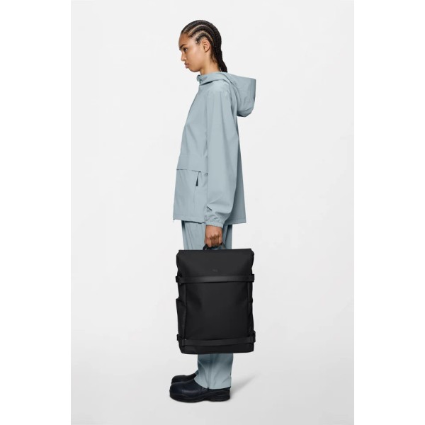 Σακίδιο Πλάτης Αδιάβροχο Rains Base Bag 1569-01 Black  για Laptop 13.3''