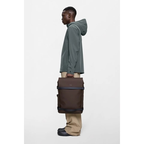 Σακίδιο Πλάτης Αδιάβροχο Rains Otg Backpack Laptop 15'' Bark