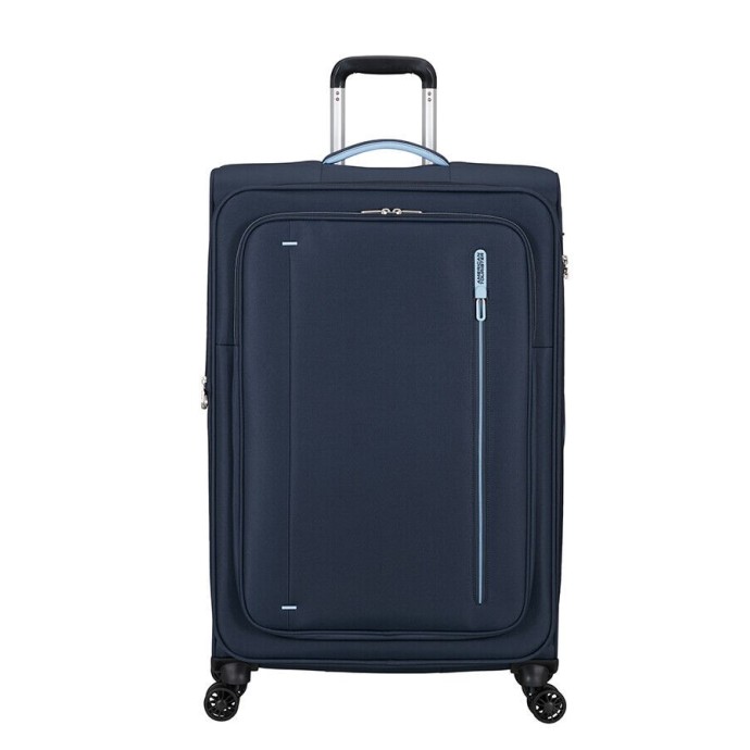 Βαλίτσα Μεγάλη Μαλακή Επεκτεινόμενη American Tourister Cloudrider 78cm 157367-9486 Sky Navy