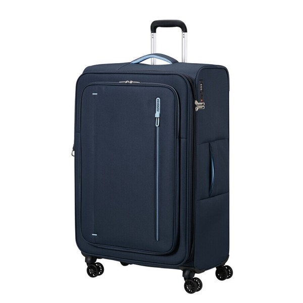 Βαλίτσα Μεγάλη Μαλακή Επεκτεινόμενη American Tourister Cloudrider 78cm 157367-9486 Sky Navy