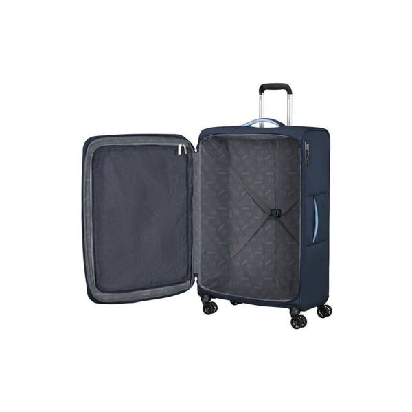 Βαλίτσα Μεγάλη Μαλακή Επεκτεινόμενη American Tourister Cloudrider 78cm 157367-9486 Sky Navy