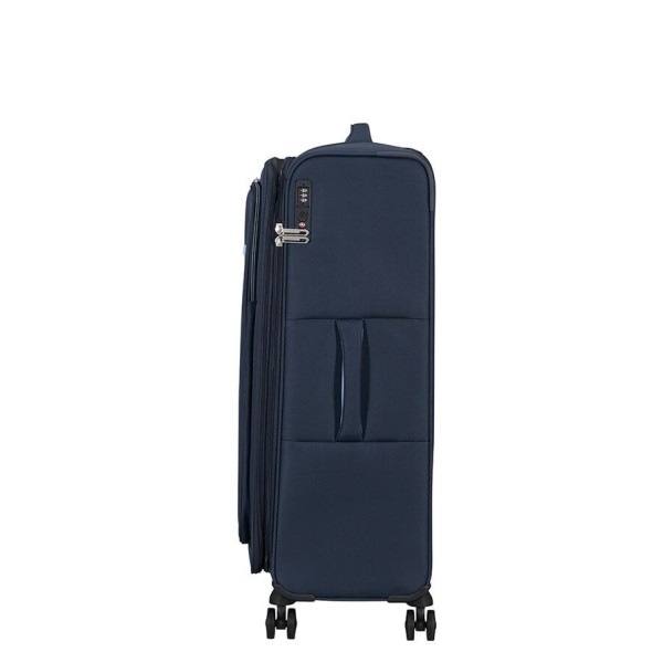 Βαλίτσα Μεγάλη Μαλακή Επεκτεινόμενη American Tourister Cloudrider 78cm 157367-9486 Sky Navy