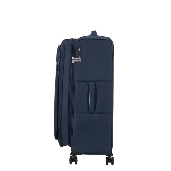 Βαλίτσα Μεγάλη Μαλακή Επεκτεινόμενη American Tourister Cloudrider 78cm 157367-9486 Sky Navy