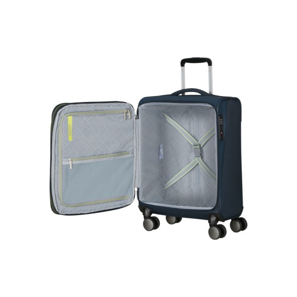 Βαλίτσα Καμπίνας Μαλακή Επεκτεινόμενη American Tourister Wanderlite |55x40x23/25cm| Dark Navy Βαλίτσα Καμπίνας Μαλακή Επεκτεινόμενη American Tourister Wanderlite |55x40x23/25cm| Dark Navy