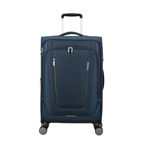 Βαλίτσα Μεσαία Μαλακή Επεκτεινόμενη American Tourister Wanderlite 68x43x29/32cm Dark Navy