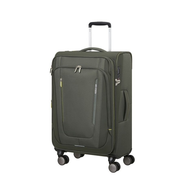 Βαλίτσα Μεσαία Μαλακή Επεκτεινόμενη American Tourister Wanderlite 68x43x29/32cm Dark Khaki