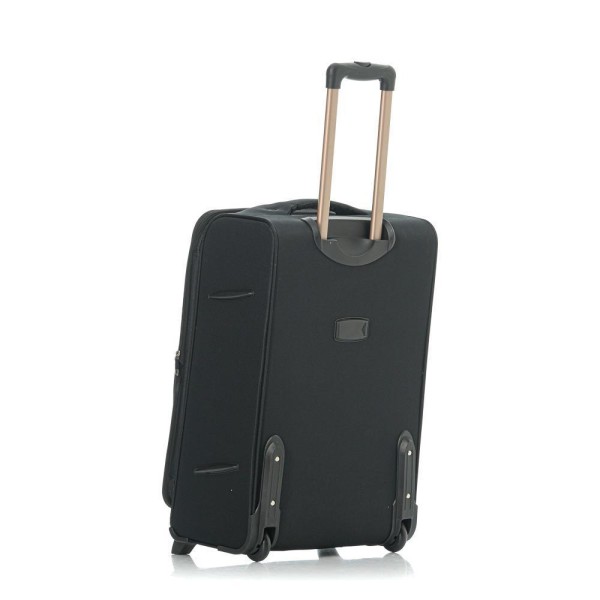 Βαλίτσα Καμπίνας Μαλακή RCM 55cm 16108-55 Επεκτεινόμενη Μαύρο