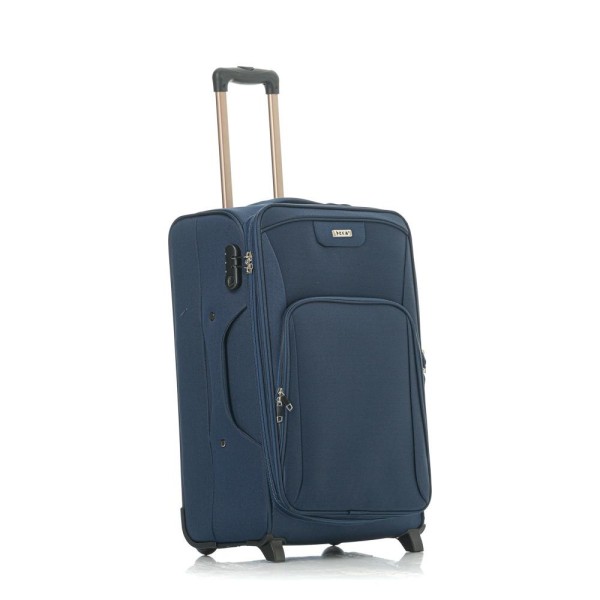 Βαλίτσα Καμπίνας Μαλακή RCM 55cm 16108-55 Επεκτεινόμενη Μπλε