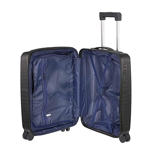 Βαλίτσα Καμπίνας Σκληρή Επεκτεινόμενη  Explorer 171-55 Μαυρο ΒΑΛΙΤΣΕΣ & ΣΑΚΟΙ ΤΑΞΙΔΙΟΥ