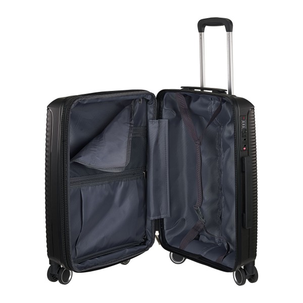 Βαλίτσα Καμπίνας Σκληρή Explorer 172-55 Επεκτεινόμενη Μαύρο ΒΑΛΙΤΣΕΣ & ΣΑΚΟΙ ΤΑΞΙΔΙΟΥ