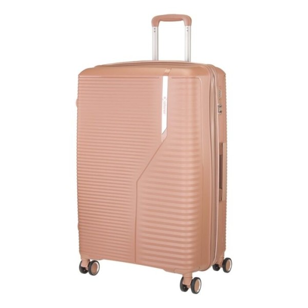 Βαλίτσα Μεσαία Σκληρή Επεκτεινόμενη 65cm Explorer 172-65 Rose Gold