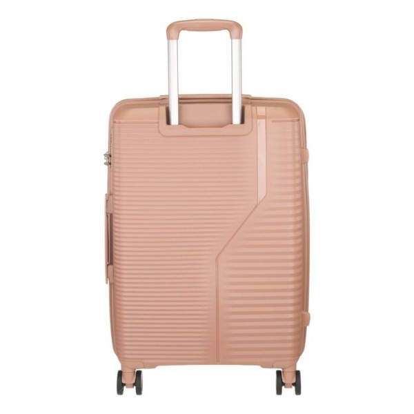 Βαλίτσα Μεσαία Σκληρή Επεκτεινόμενη 65cm Explorer 172-65 Rose Gold