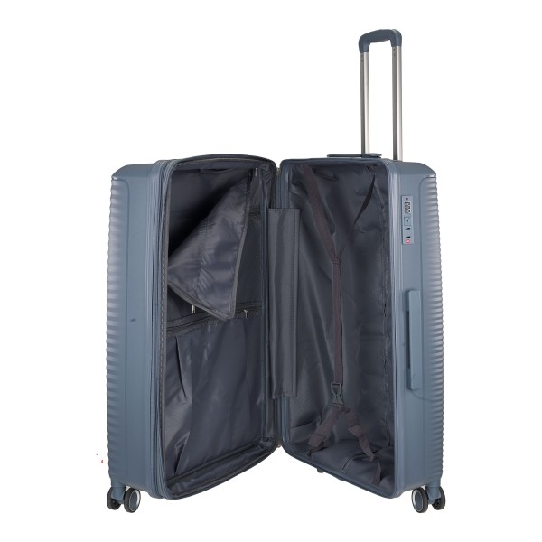 Βαλίτσα Μεγάλη Σκληρή Explorer 172-75 Επεκτεινόμενη Γκρι ΒΑΛΙΤΣΕΣ & ΣΑΚΟΙ ΤΑΞΙΔΙΟΥ