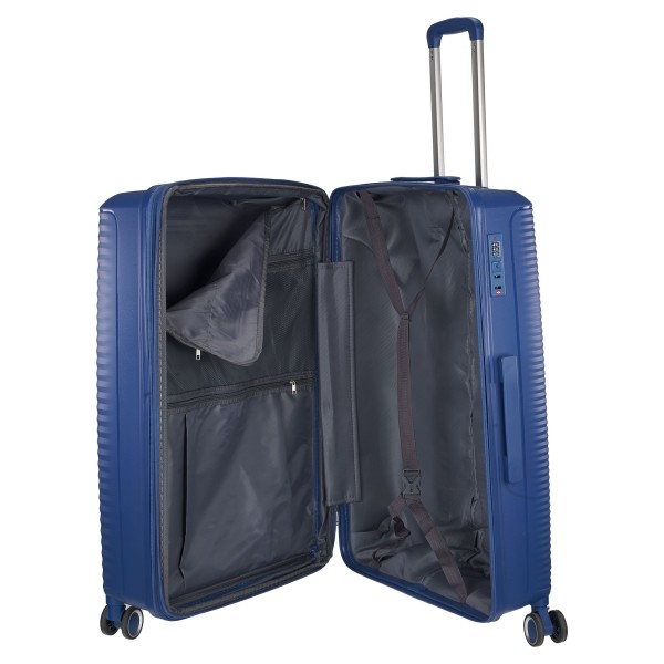 Βαλίτσα Μεγάλη Σκληρή Explorer 172-75 Επεκτεινόμενη Navy ΒΑΛΙΤΣΕΣ & ΣΑΚΟΙ ΤΑΞΙΔΙΟΥ