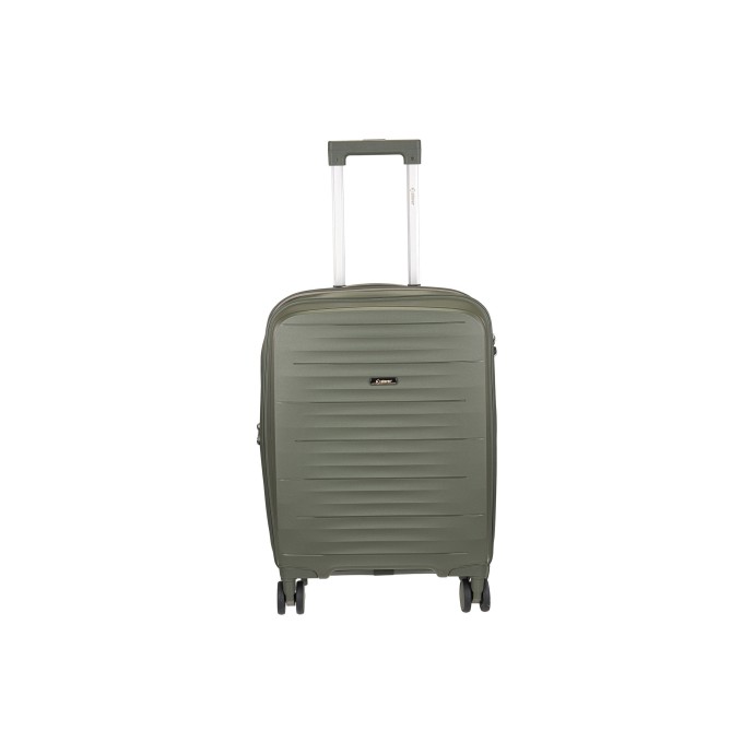 Βαλίτσα Καμπίνας Σκληρή Explorer 55cm Επεκτεινόμενη 178-20 Πράσινο