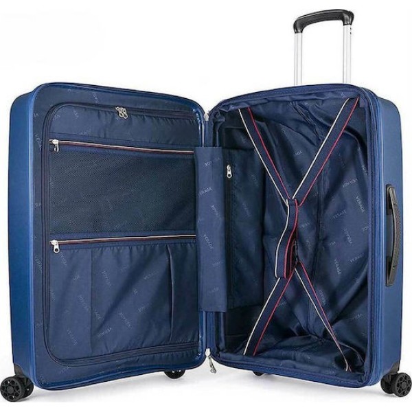 Βαλίτσα Μεγάλη Σκληρή Επεκτεινόμενη Verage Diamond 18106-L Spinner 78cm  Blue