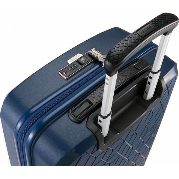 Βαλίτσα Μεγάλη Σκληρή Επεκτεινόμενη Verage Diamond 18106-L Spinner 78cm  Blue