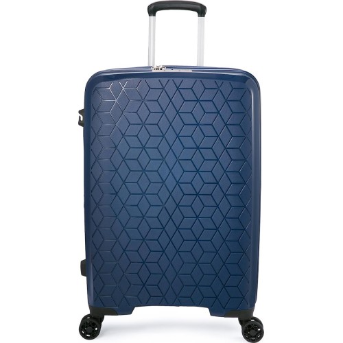 Βαλίτσα Μεσαία Σκληρή Επεκτεινόμενη Verage Diamond 18106-M Spinner 68cm Blue