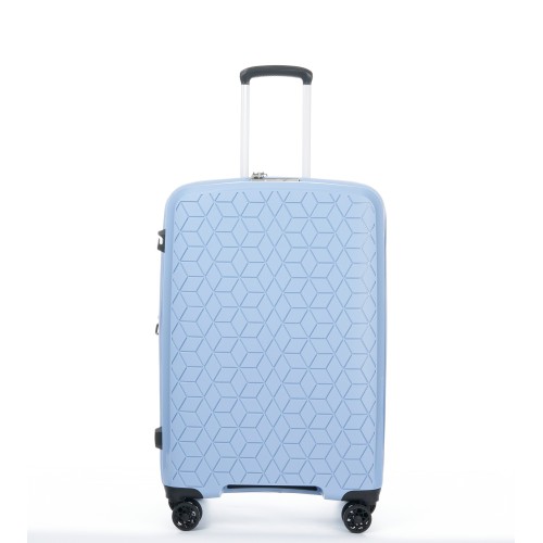 Βαλίτσα Μεσαία Σκληρή Επεκτεινόμενη Verage Diamond 18106-M Spinner 68cm Pocal Blue