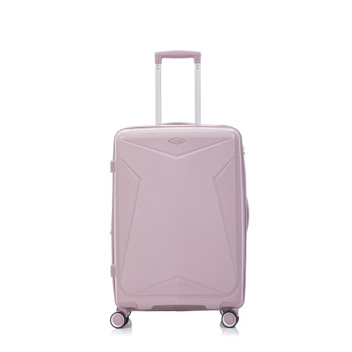 Βαλίτσα Μεσαία Σκληρή Επεκτεινόμενη 65cm 182-65 Rose Gold