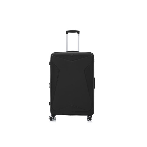 Βαλίτσα Μεγάλη Σκληρή Rcm 75cm 182-75 Επεκτεινόμενη Μαύρο